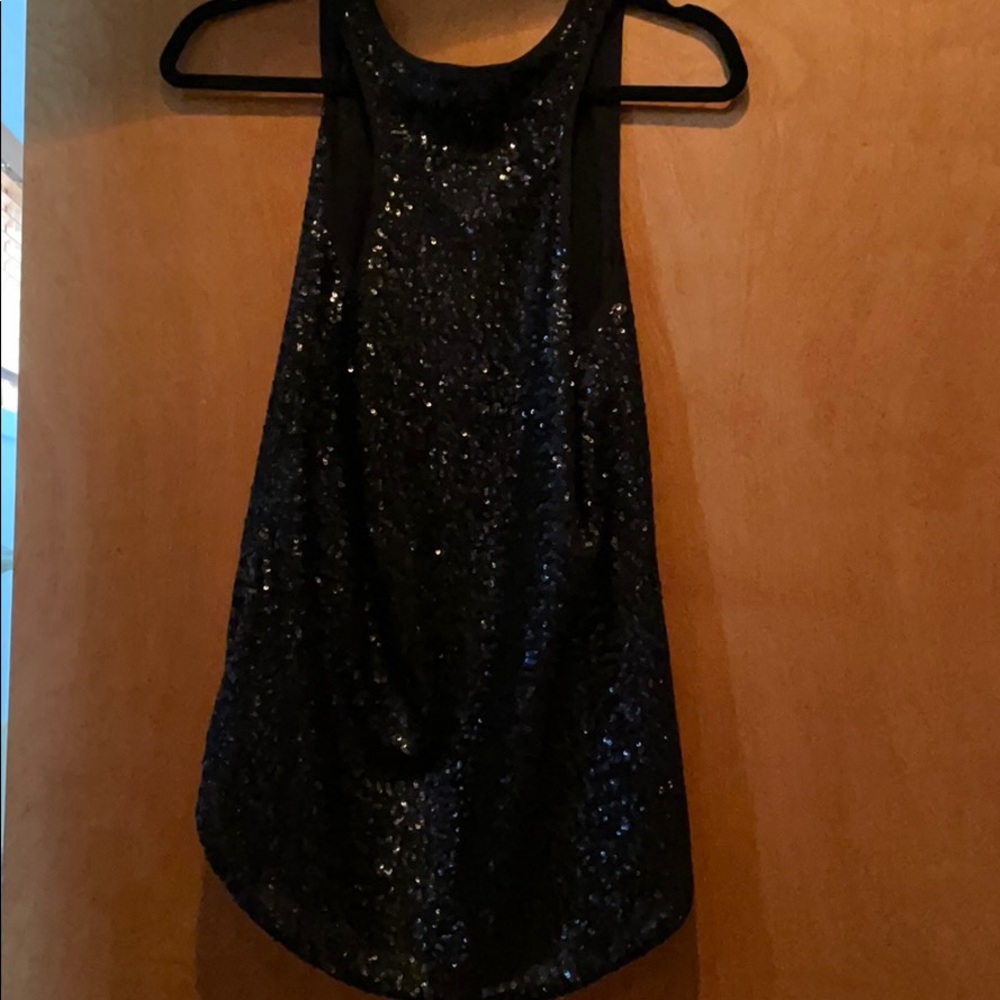 Black Sequined Tank - image 2
